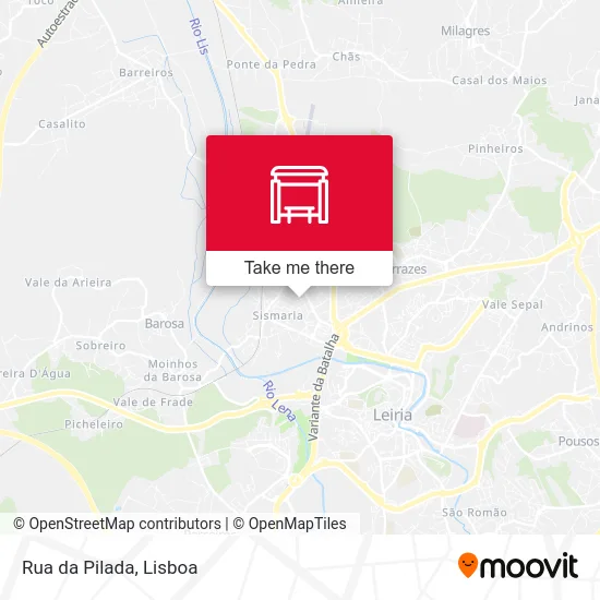 Rua da Pilada map