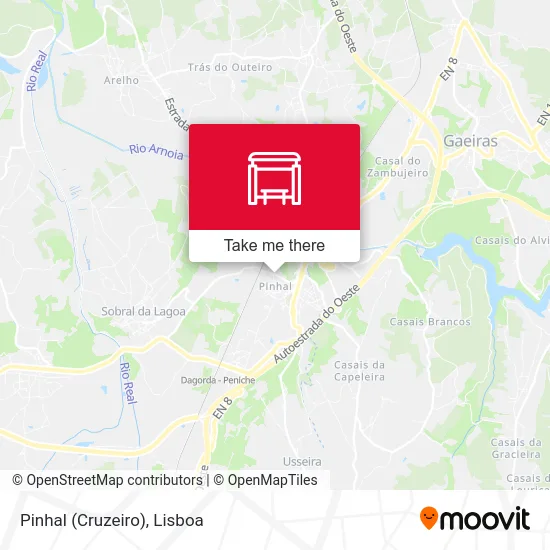 Pinhal (Cruzeiro) map