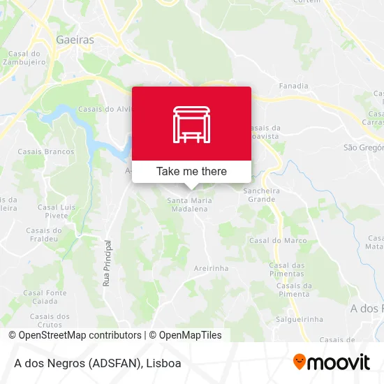 A dos Negros (ADSFAN) map