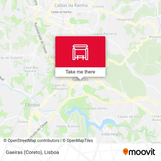 Gaeiras (Coreto) map