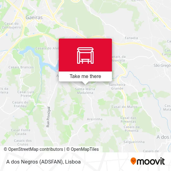 A dos Negros (ADSFAN) map