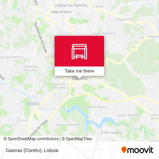 Gaeiras (Coreto) map