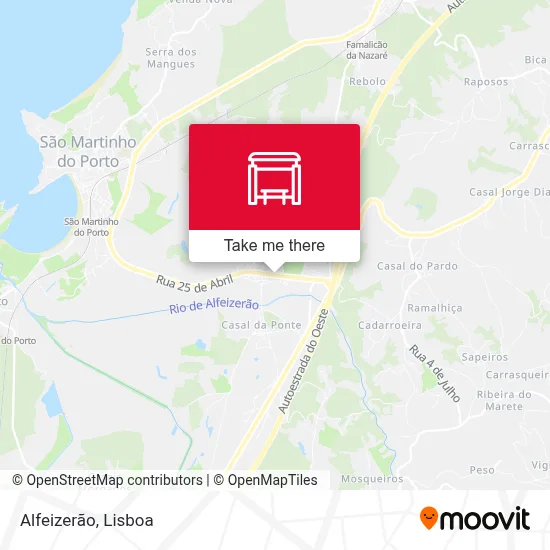 Alfeizerão map