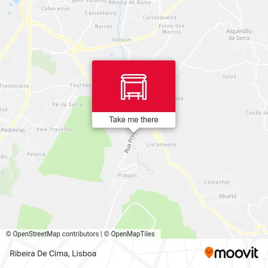 Ribeira De Cima map
