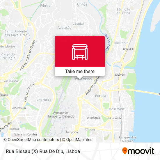 Rua Bissau (X) Rua De Diu map
