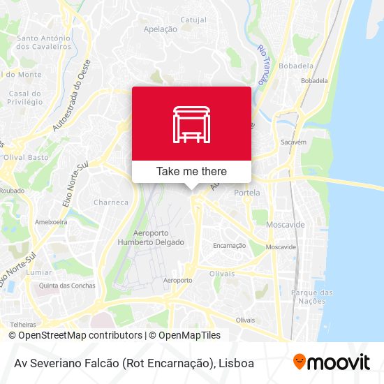 Av Severiano Falcão (Rot Encarnação) map