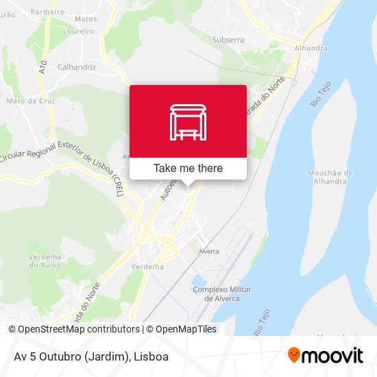 Av 5 Outubro (Jardim) mapa