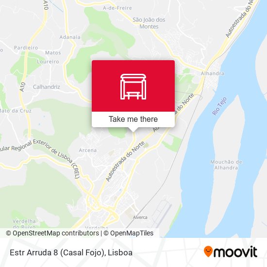 Estr Arruda 8 (Casal Fojo) map