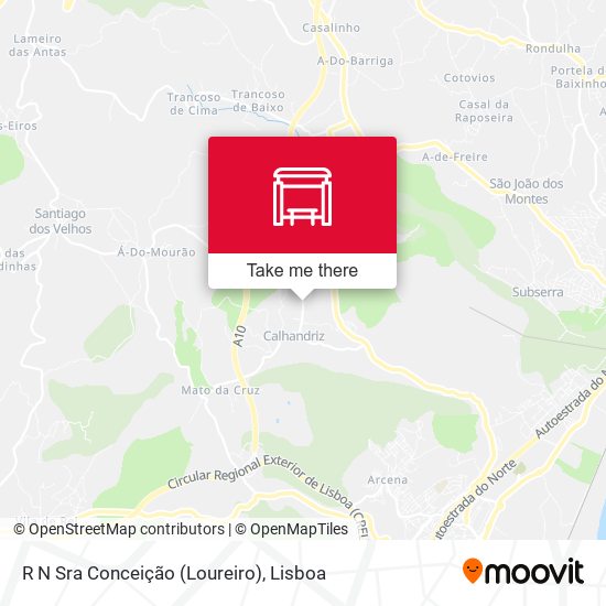R N Sra Conceição (Loureiro) mapa