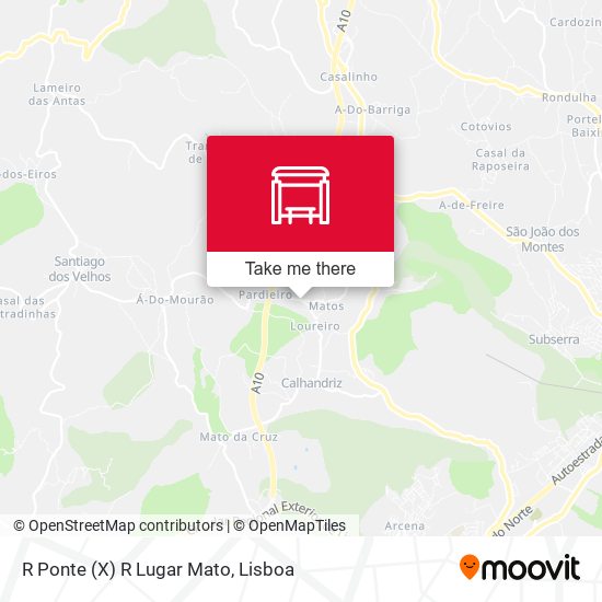 R Ponte (X) R Lugar Mato mapa