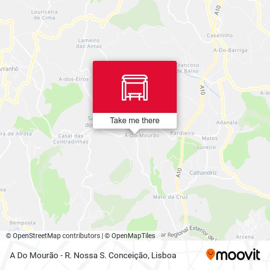A Do Mourão - R. Nossa S. Conceição mapa