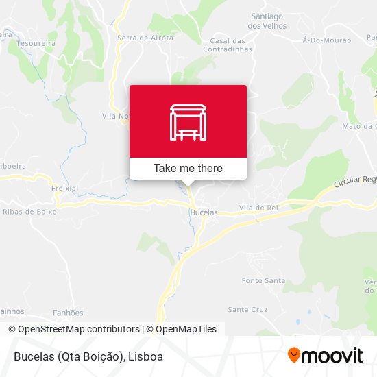 Bucelas (Qta Boição) mapa