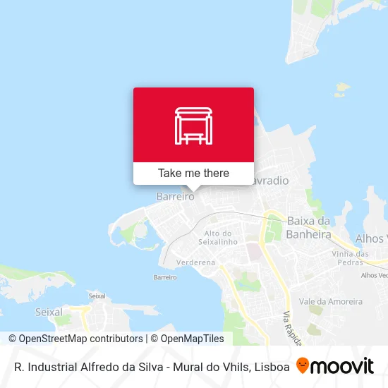 R. Industrial Alfredo da Silva - Mural do Vhils map