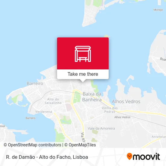 R. de Damão - Alto do Facho map