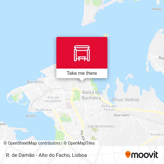 R. de Damão - Alto do Facho map