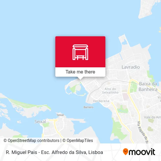R. Miguel Pais - Esc. Alfredo da Silva map