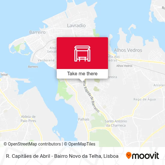 R. Capitães de Abril - Bairro Novo da Telha map