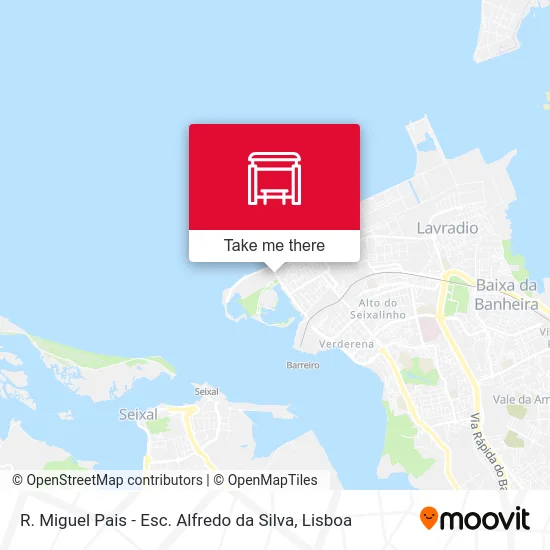 R. Miguel Pais - Esc. Alfredo da Silva map
