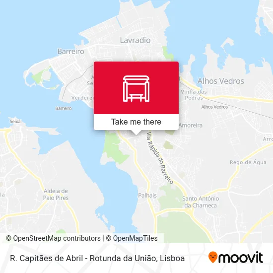 R. Capitães de Abril - Rotunda da União map