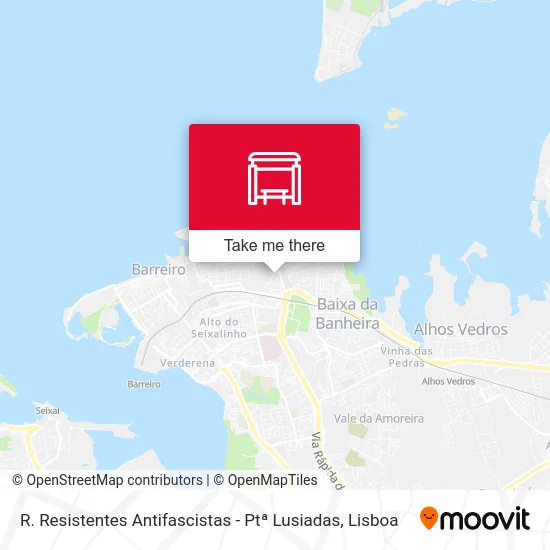 R. Resistentes Antifascistas - Ptª Lusiadas map