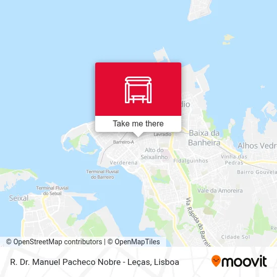 R. Dr. Manuel Pacheco Nobre - Leças map