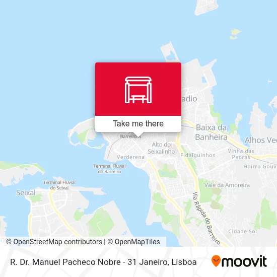 R. Dr. Manuel Pacheco Nobre - 31 Janeiro map