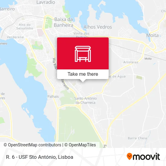 R. 6 - USF Sto António map