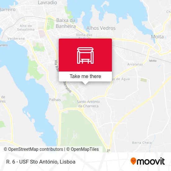 R. 6 - USF Sto António map