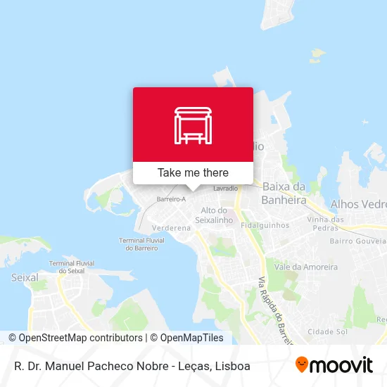 R. Dr. Manuel Pacheco Nobre - Leças map