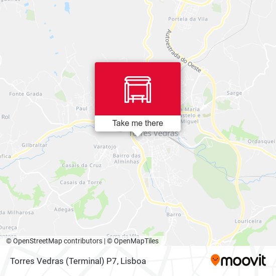 Torres Vedras (Terminal) P7 map