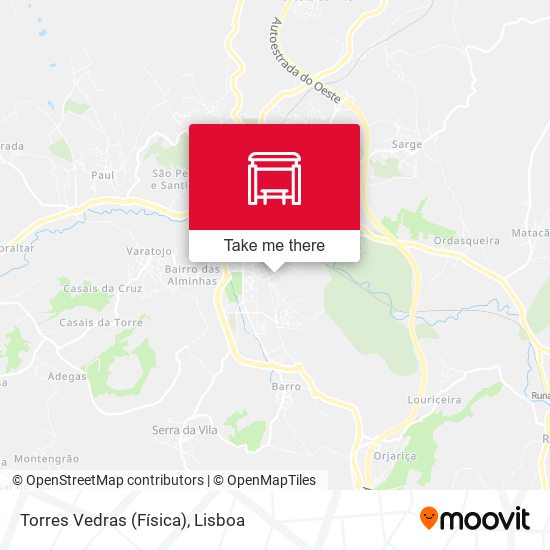 Torres Vedras (Física) mapa