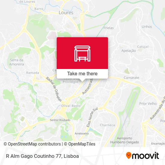 R Alm Gago Coutinho 77 map