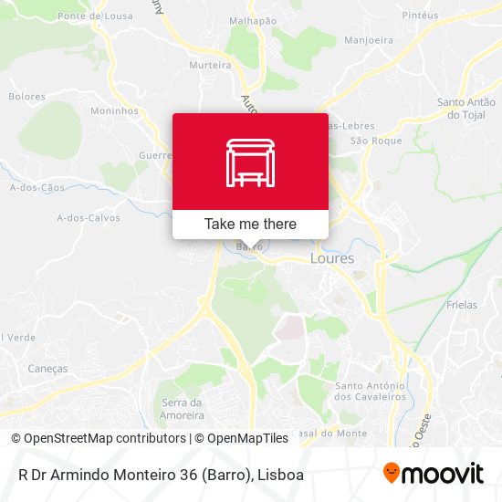 R Dr Armindo Monteiro 36 (Barro) map