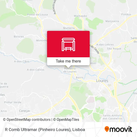 R Comb Ultramar (Pinheiro Loures) map