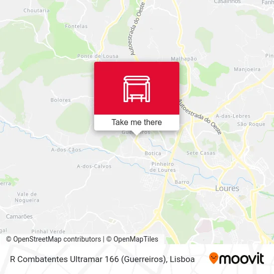R Combatentes Ultramar 166 (Guerreiros) map