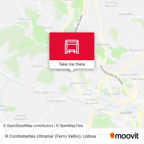 R Combatentes Ultramar (Ferro Velho) map