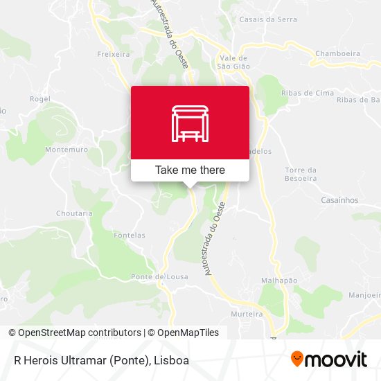 R Herois Ultramar (Ponte) map