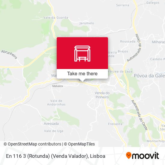 En 116 3 (Rotunda) (Venda Valador) mapa