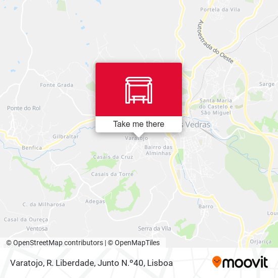 Varatojo, R. Liberdade, Junto N.º40 map