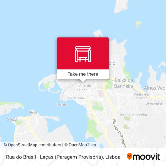Rua do Brasil - Leças (Paragem Provisória) map