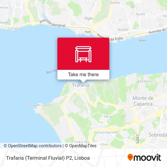 Trafaria (Terminal Fluvial) P2 map