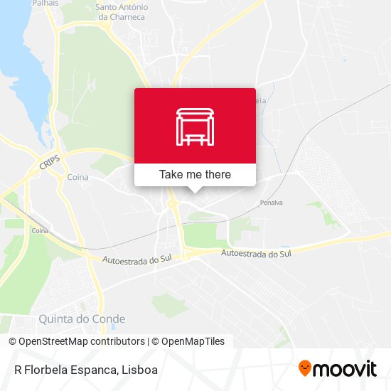 R Florbela Espanca mapa