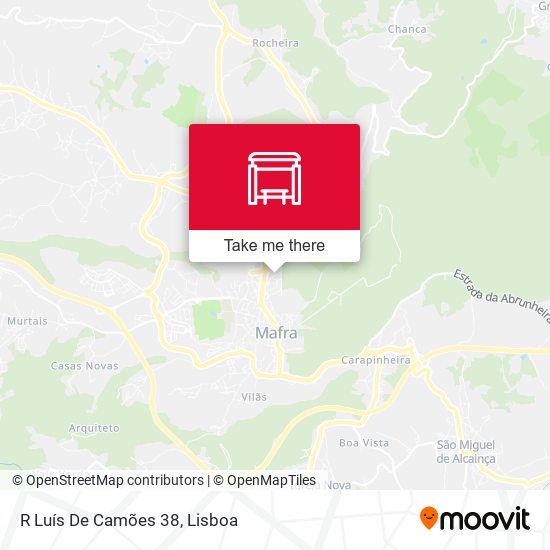 R Luís De Camões 38 map