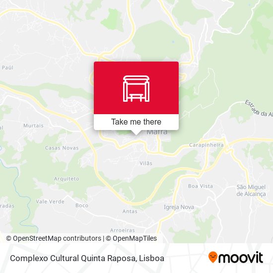 Complexo Cultural Quinta Raposa mapa