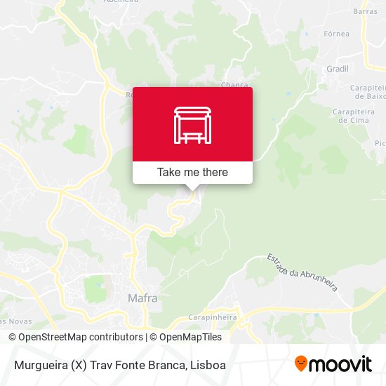 Murgueira (X) Trav Fonte Branca mapa