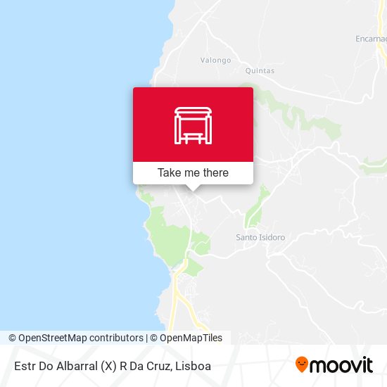Estr Do Albarral (X) R Da Cruz mapa