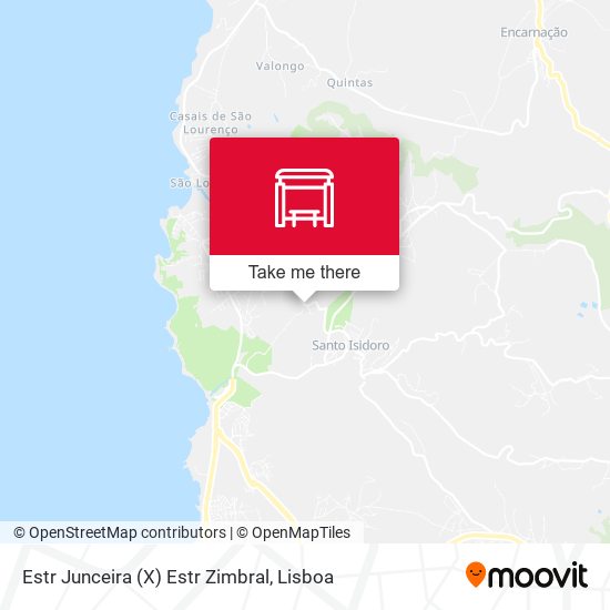 Estr Junceira (X) Estr Zimbral map
