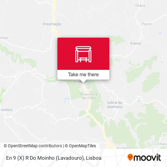 En 9 (X) R Do Moinho (Lavadouro) map
