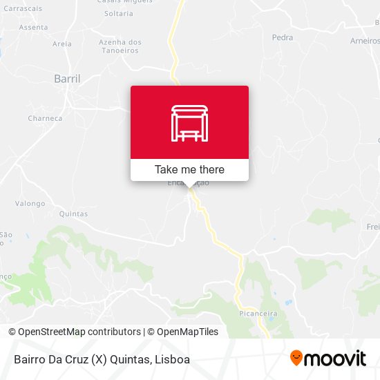 Bairro Da Cruz (X) Quintas map