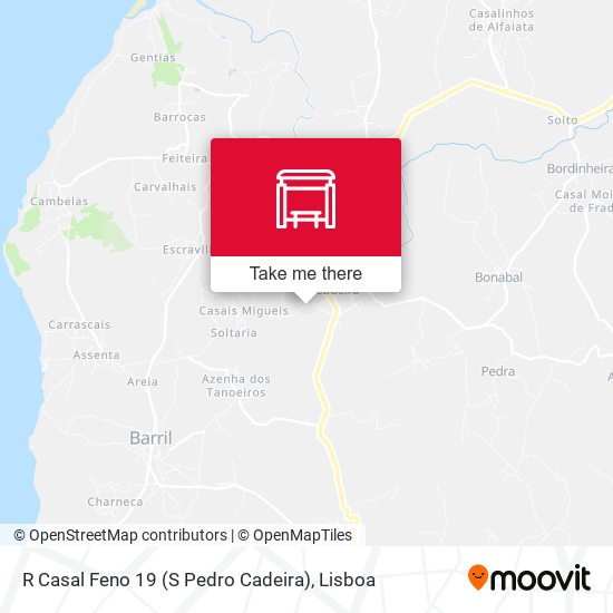 R Casal Feno 19 (S Pedro Cadeira) mapa